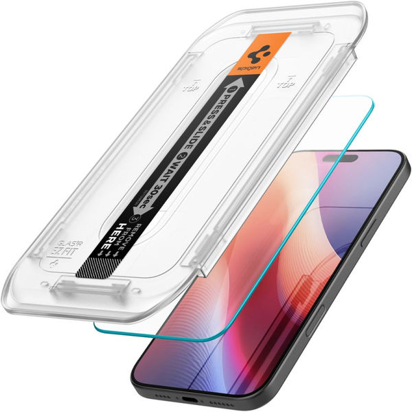 Spigen - Glas.tR EZ-FIT (2 pack) - iPhone 16 Pro Max - Clear