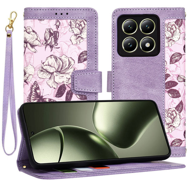 Techsuit - FlipCraft - Xiaomi 14T - Mysterious Purple