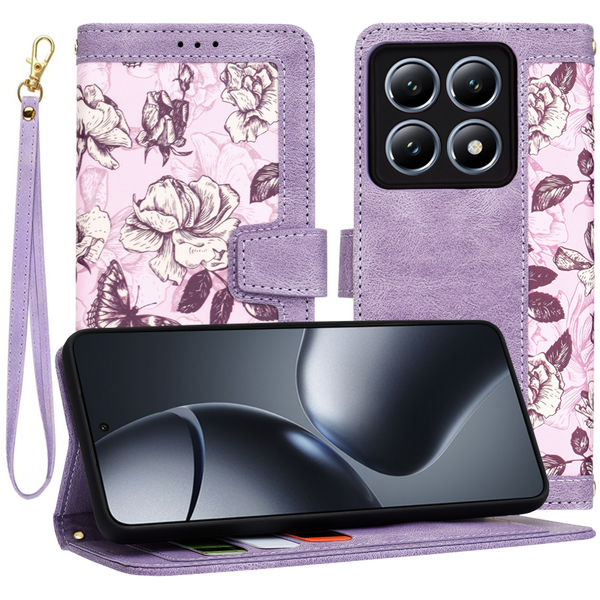 Techsuit - FlipCraft - Xiaomi 14T Pro - Mysterious Purple