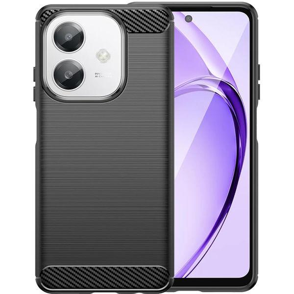 Techsuit - Carbon Silicone - Oppo A40 4G / A60 5G - Black