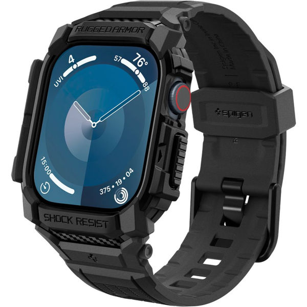 Spigen - Rugged Armor Pro - Apple Watch 10 42mm - Matte Black