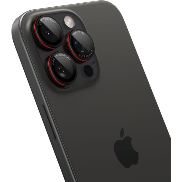 Spigen - Optik.tR EZ Fit Pro Camera Glass (2 pack) - iPhone 14 Pro / Pro Max / 15 Pro / Pro Max / 16 Pro / Pro Max - Black