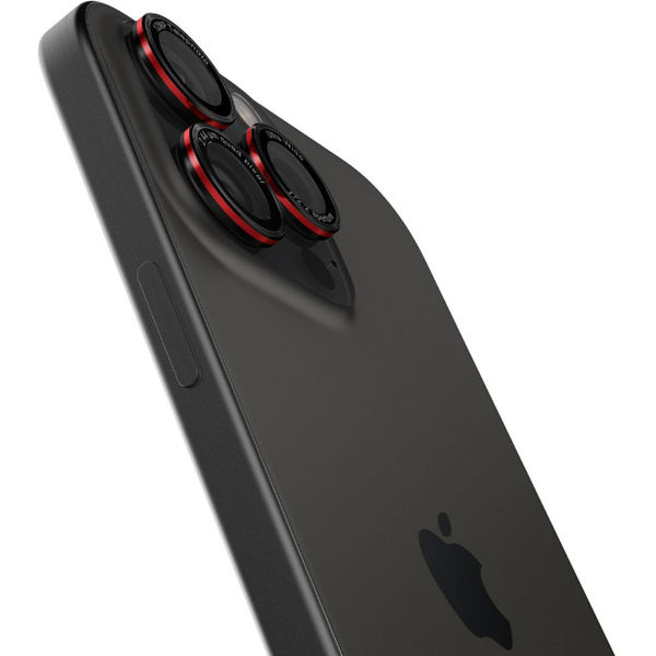 Spigen - Optik.tR EZ Fit Pro Camera Glass (2 pack) - iPhone 14 Pro / Pro Max / 15 Pro / Pro Max / 16 Pro / Pro Max - Black