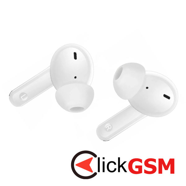 Realme - Wireless Earbuds (Buds T110) - Environmental Noise Cancellation, IPX5, Bluetooth 5.4 - White