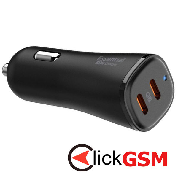 Spigen - Car Charger Arcstation Essential (EV502) - Dual Type-C, Fast Charging, 50W - Black