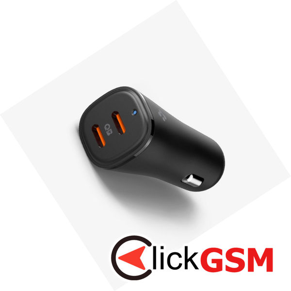 Spigen - Car Charger Arcstation Essential (EV502) - Dual Type-C, Fast Charging, 50W - Black