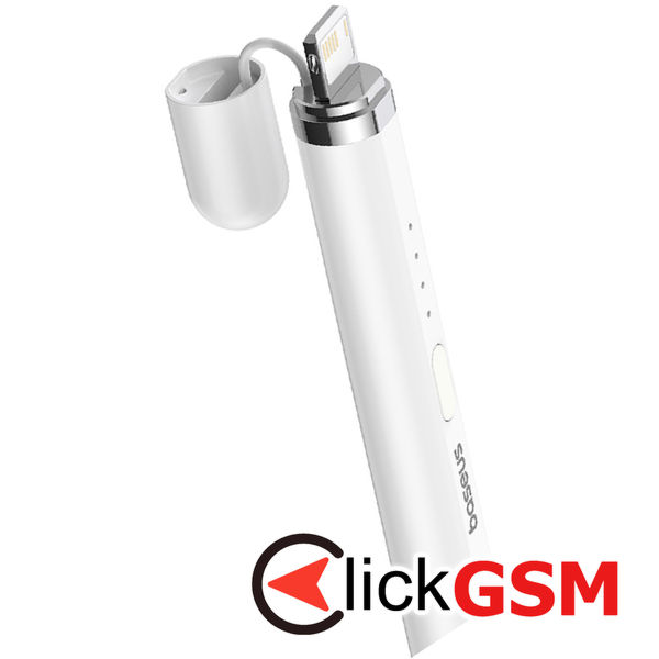 Baseus - Stylus Pen Smooth Writing Series (P80015806211-03) - Active Version, Lightning, for iPad - Moon White