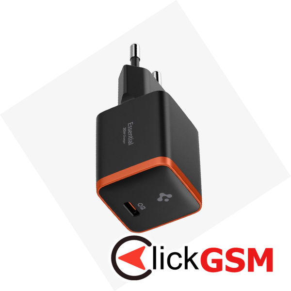 Spigen - Wall Charger Arcstation Essential (EE301EU) - Type-C, Quick Charge, PD30W - Black