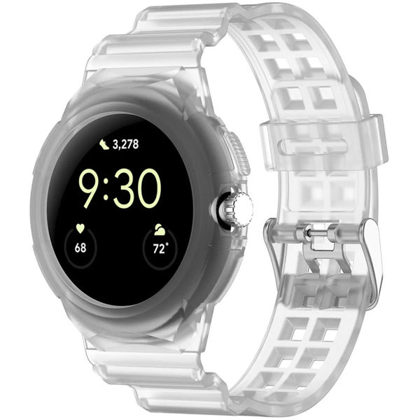 Techsuit - Watchband (W065) - Google Pixel Watch / Watch 2 / Watch 3 41mm - Clear