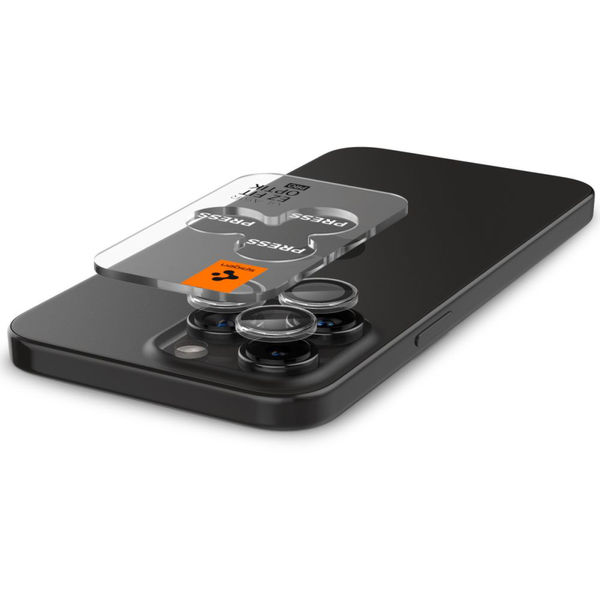 Spigen - Optik.tR EZ Fit Pro Camera Glass (2 pack) - iPhone 14 Pro / Pro Max / 15 Pro / Pro Max / 16 Pro / Pro Max - Clear