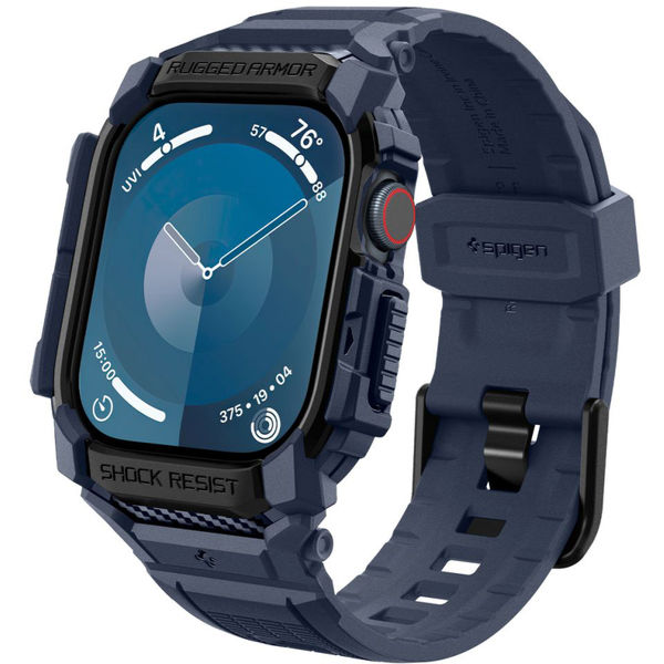 Spigen - Rugged Armor Pro - Apple Watch 10 46mm - Navy Blue