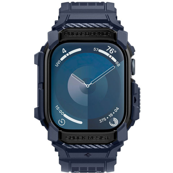 Spigen - Rugged Armor Pro - Apple Watch 10 46mm - Navy Blue