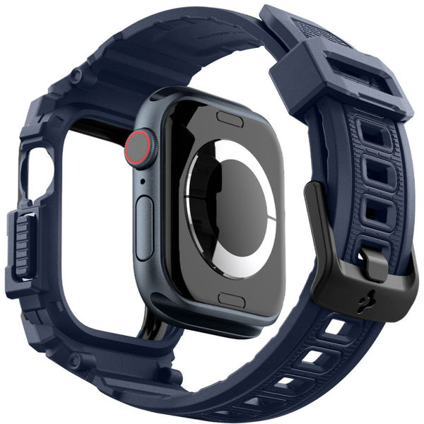 Spigen - Rugged Armor Pro - Apple Watch 10 46mm - Navy Blue