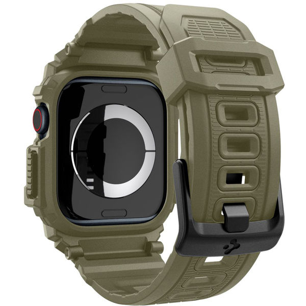Spigen - Rugged Armor Pro - Apple Watch 10 46mm - Vintage Khaki