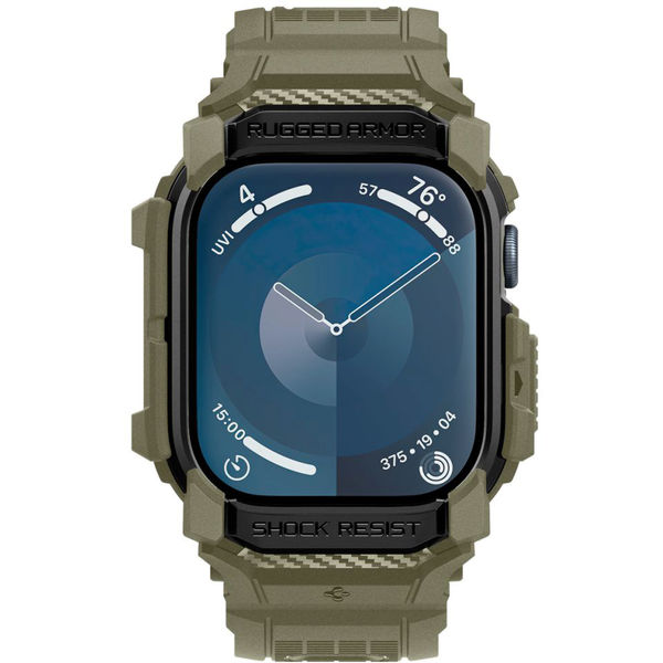 Spigen - Rugged Armor Pro - Apple Watch 10 46mm - Vintage Khaki