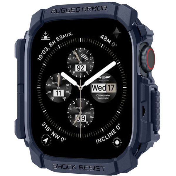 Spigen - Rugged Armor - Apple Watch 10 46mm - Navy Blue
