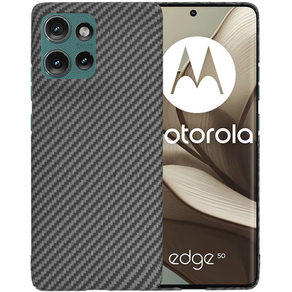 Techsuit - Carbonite FiberShell - Motorola Edge 50 - Black