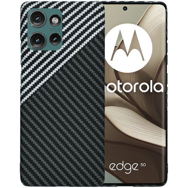 Techsuit - Carbonite FiberShell - Motorola Edge 50 - Stealth Gray