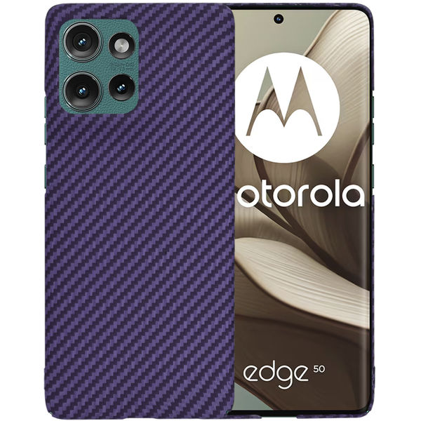 Techsuit - Carbonite FiberShell - Motorola Edge 50 - Purple