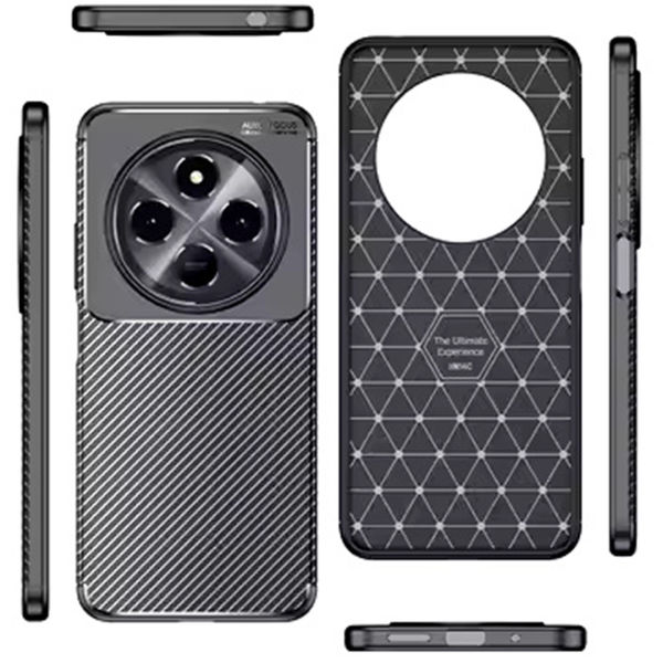 Techsuit - CarbonFiber - Xiaomi Redmi 14C / Poco C75 - Black