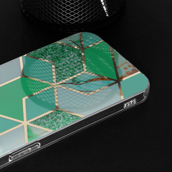 Techsuit - Marble Series - Xiaomi Redmi 14C / Poco C75 - Green Hex