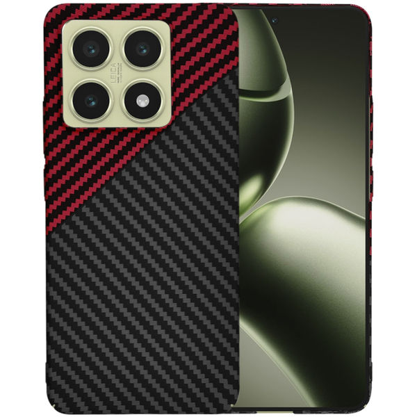 Techsuit - Carbonite FiberShell - Xiaomi 14T - Red Vortex
