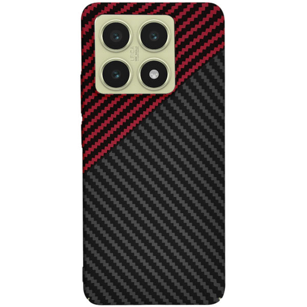 Techsuit - Carbonite FiberShell - Xiaomi 14T - Red Vortex