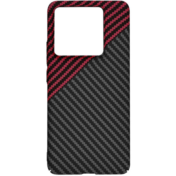 Techsuit - Carbonite FiberShell - Xiaomi 14T Pro - Red Vortex