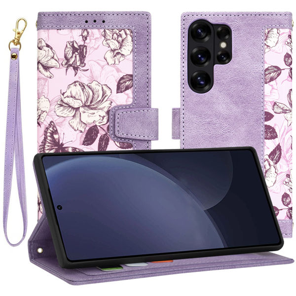 Techsuit - FlipCraft - Samsung Galaxy S25 Ultra - Mysterious Purple