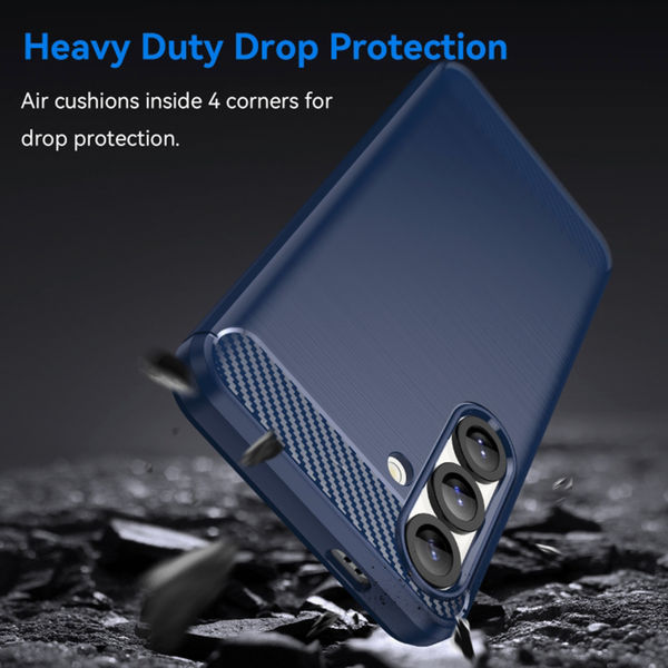 Techsuit - Carbon Silicone - Samsung Galaxy S25 - Blue