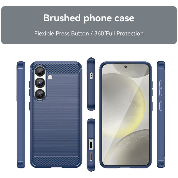 Techsuit - Carbon Silicone - Samsung Galaxy S25 - Blue