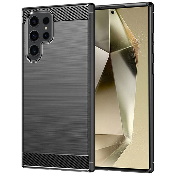 Techsuit - Carbon Silicone - Samsung Galaxy S25 Ultra - Black
