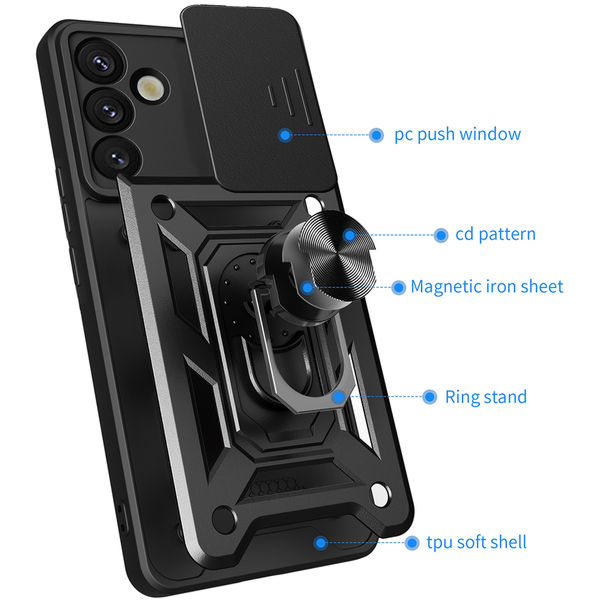 Techsuit - CamShield Series - Samsung Galaxy S25 Plus - Rose Gold