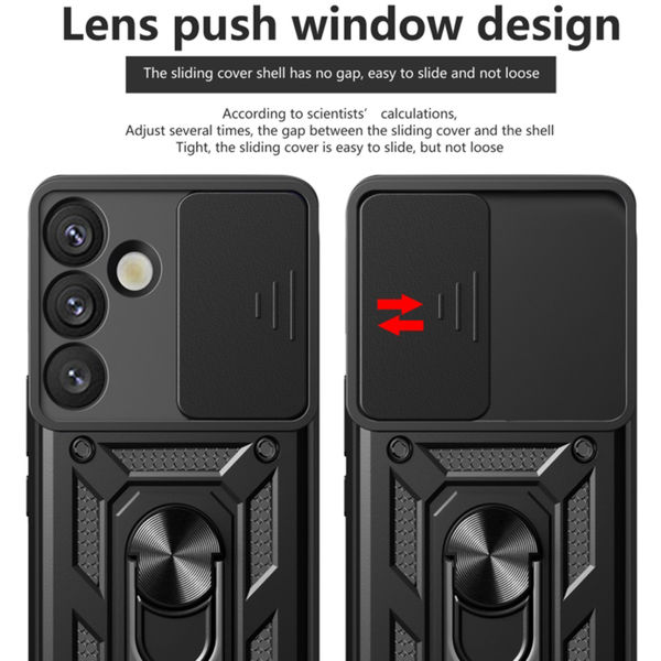 Techsuit - CamShield Series - Samsung Galaxy S25 Plus - Rose Gold