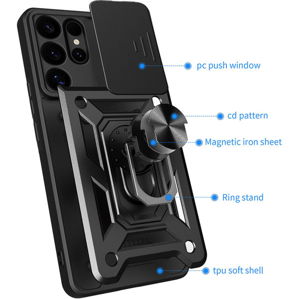 Techsuit - CamShield Series - Samsung Galaxy S25 Ultra - Black