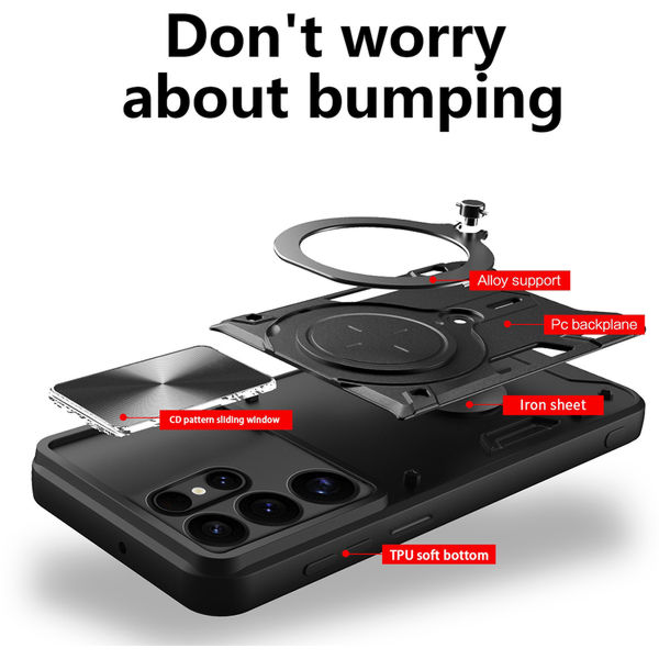 Techsuit - CamGuard Pro - Samsung Galaxy S25 Ultra - Black