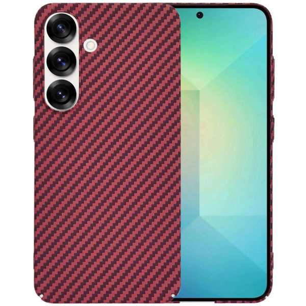 Techsuit - Carbonite FiberShell - Samsung Galaxy S25 - Red