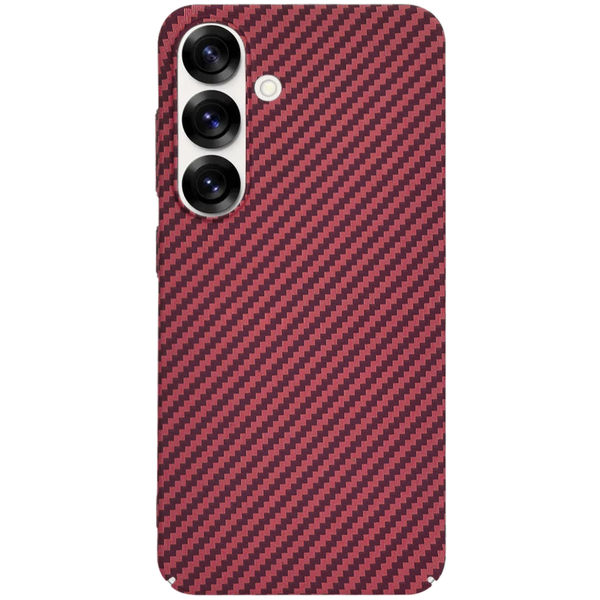 Techsuit - Carbonite FiberShell - Samsung Galaxy S25 - Red