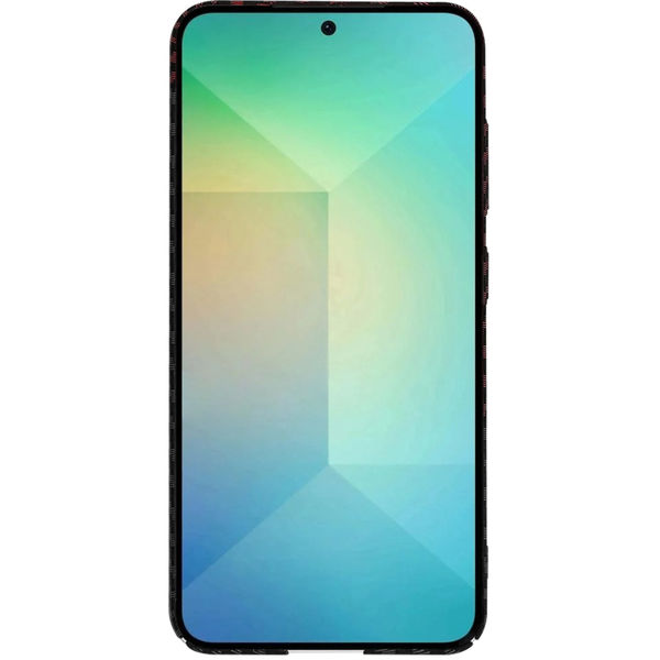 Techsuit - Carbonite FiberShell - Samsung Galaxy S25 - Red Vortex