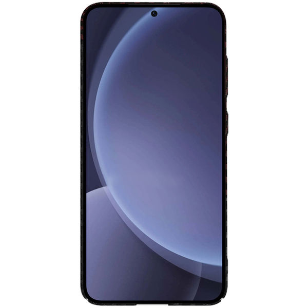 Techsuit - Carbonite FiberShell - Samsung Galaxy S25 Plus - Red Vortex