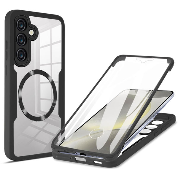 Techsuit - ColorVerse 360 MagSafe Series + Screen Protector - Samsung Galaxy S25 - Black