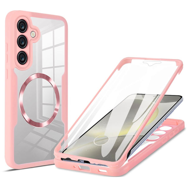 Techsuit - ColorVerse 360 MagSafe Series + Screen Protector - Samsung Galaxy S25 - Pink