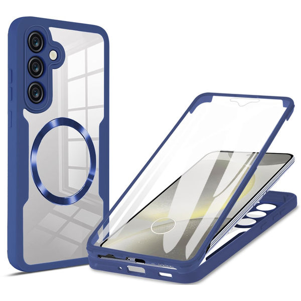 Techsuit - ColorVerse 360 MagSafe Series + Screen Protector - Samsung Galaxy S25 - Blue