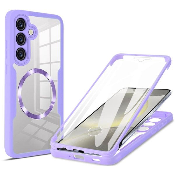 Techsuit - ColorVerse 360 MagSafe Series + Screen Protector - Samsung Galaxy S25 - Purple