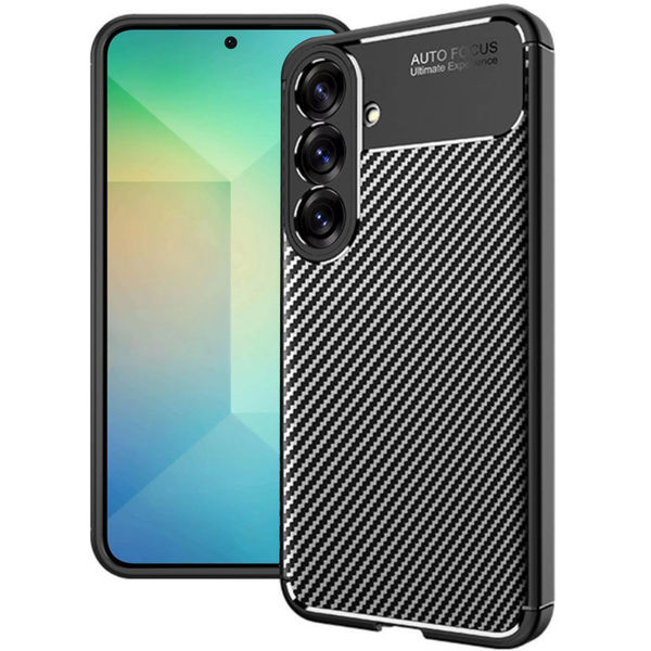 Techsuit - CarbonFiber - Samsung Galaxy S25 Plus - Black