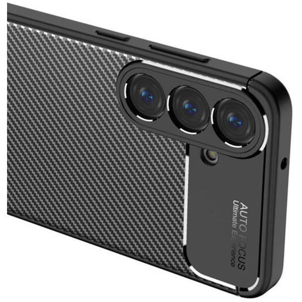 Techsuit - CarbonFiber - Samsung Galaxy S25 Plus - Black