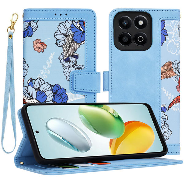 Techsuit - FlipCraft - Honor 200 Smart / X7c - Vibrant Blue