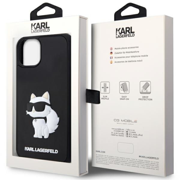 Karl Lagerfeld - 3D Design (KLHCP14M3DRKHNK) - iPhone 14 Plus - Rubber Choupette