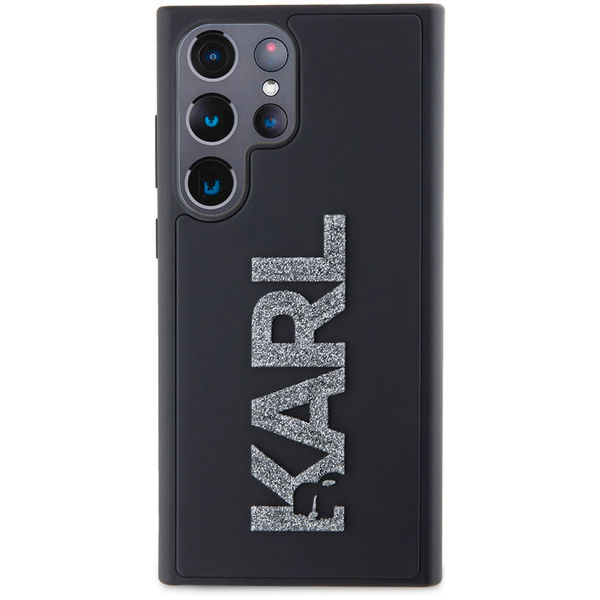 Karl Lagerfeld - 3D Design (KLHCS23L3DMBKCK) - Samsung Galaxy S23 Ultra - Rubber Glitter Logo