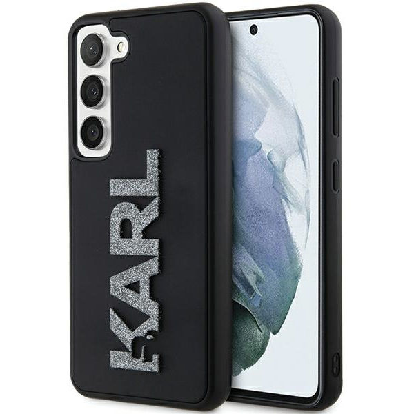 Karl Lagerfeld - 3D Design (KLHCS23M3DMBKCK) - Samsung Galaxy S23 Plus - Rubber Glitter Logo